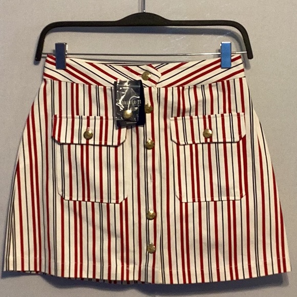 Forever 21 striped mini skirt size small - Picture 1 of 6